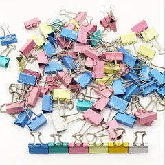 25pcs Colorful Long tail Clip Metal Paper Clip Bill Account Clip 19mm 25mm 32mm