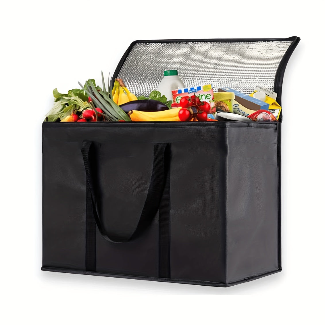 1pc Portable Insulated Bag Large Capacity Grocery Bags