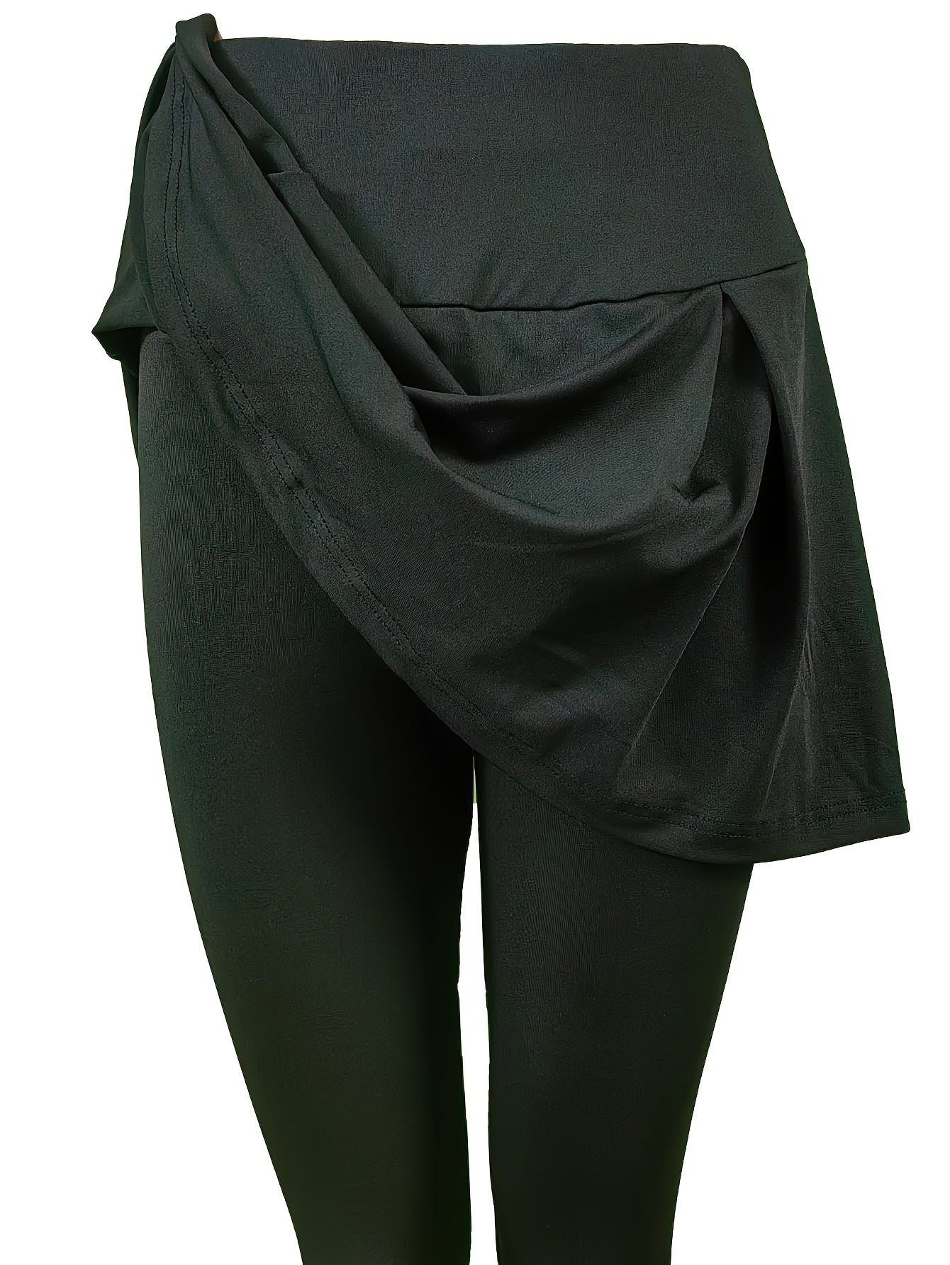 Sporty Skinny Leggings with Skirt