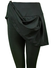 Sporty Skinny Leggings with Skirt