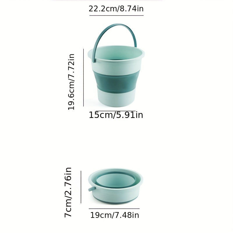 Portable Folding Water Bucket Outdoor Fishing Bucket Car Travel Car Wash Bucket