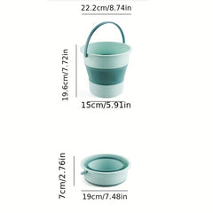 Portable Folding Water Bucket Outdoor Fishing Bucket Car Travel Car Wash Bucket