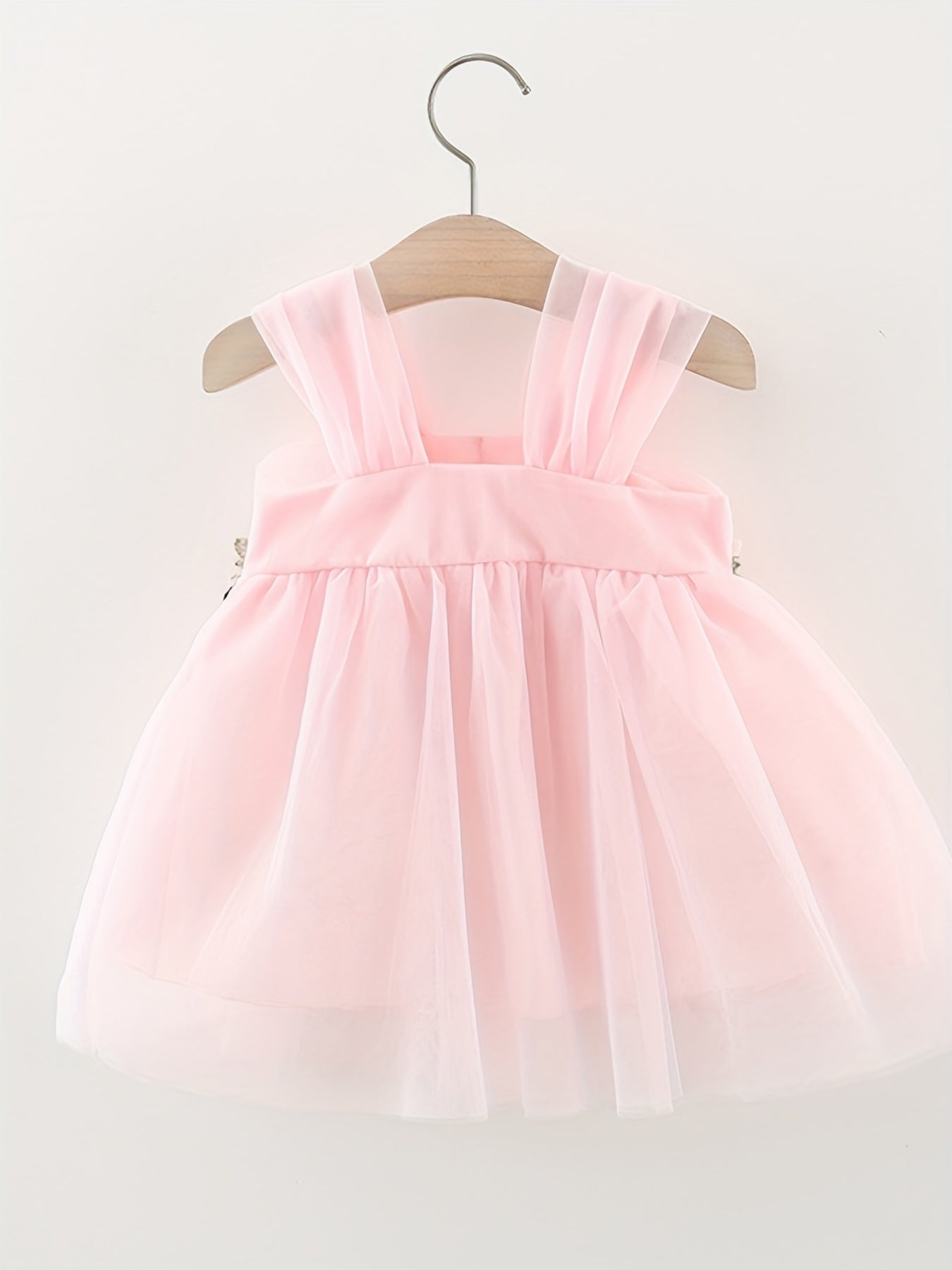 Princess Gauze Puffy Dress With Flower Decors