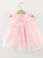 Princess Gauze Puffy Dress With Flower Decors
