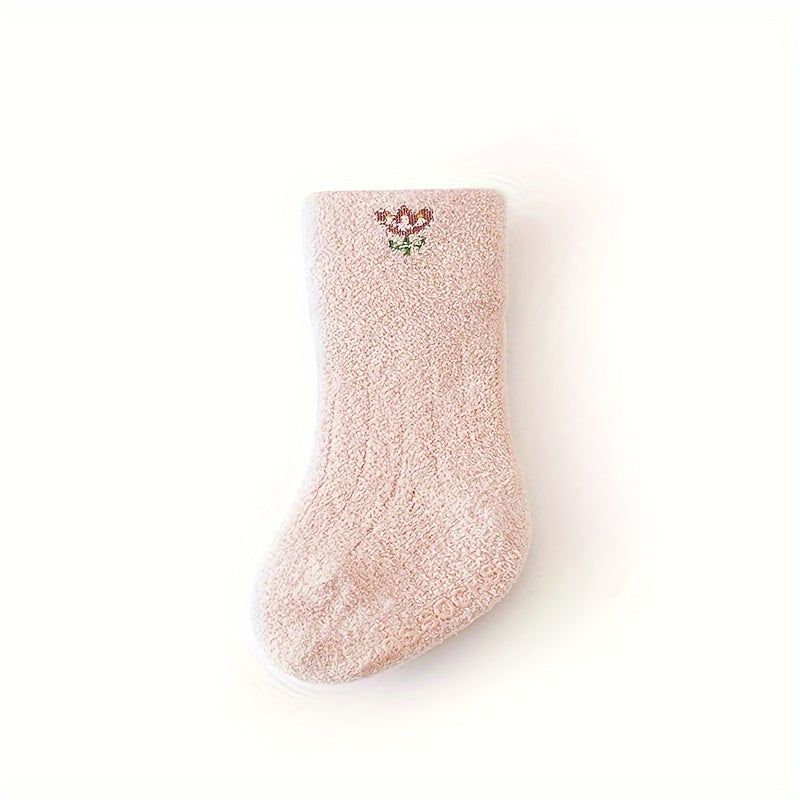 Baby Boy's Non-slip Winter Plush Sleep Socks