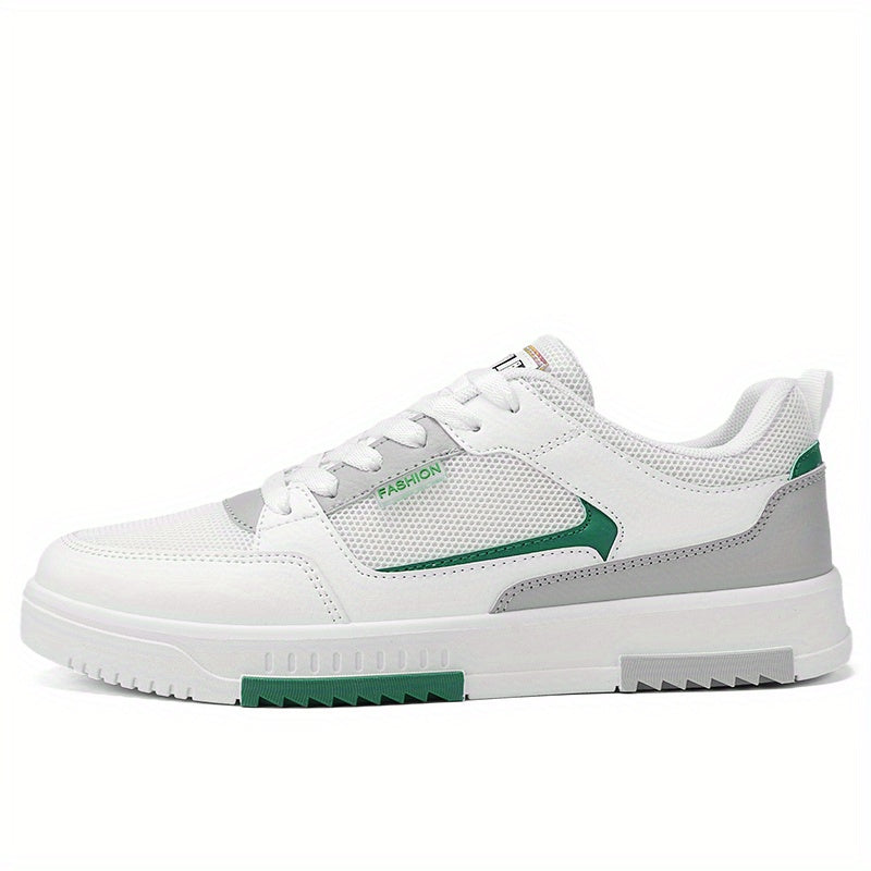 Men's Lace up Mesh Sneakers Skate Shoes With Good Traction