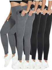 High Waisted Leggings With Pockets Women's Activewear