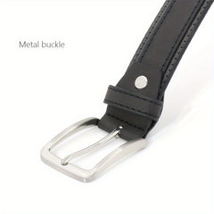 Men's PU Leather Pin Buckle Belt Casual Jeans Belt