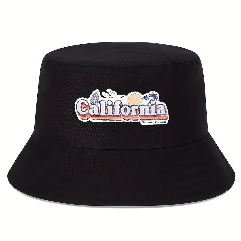 California Print Bucket Hat Causal Basin Hat for Women