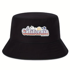 California Print Bucket Hat Causal Basin Hat for Women