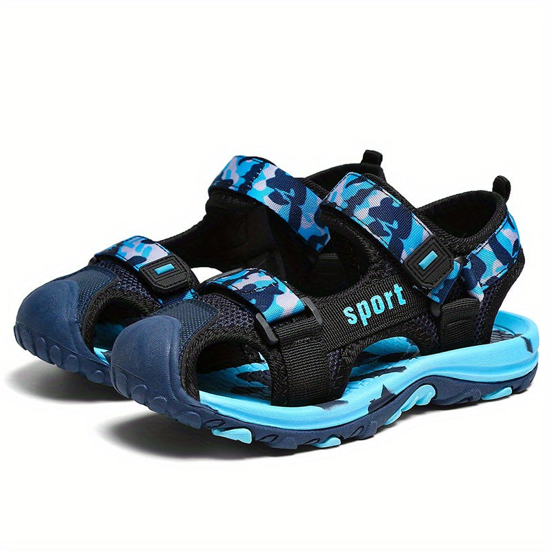 Boys Camo Beach Sandals - Closed Toe Summer Sandals