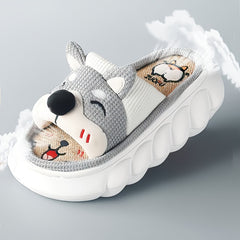 Cartoon Animal Women's Indoor Slippers Soft Sole Non-slip Home Shoes