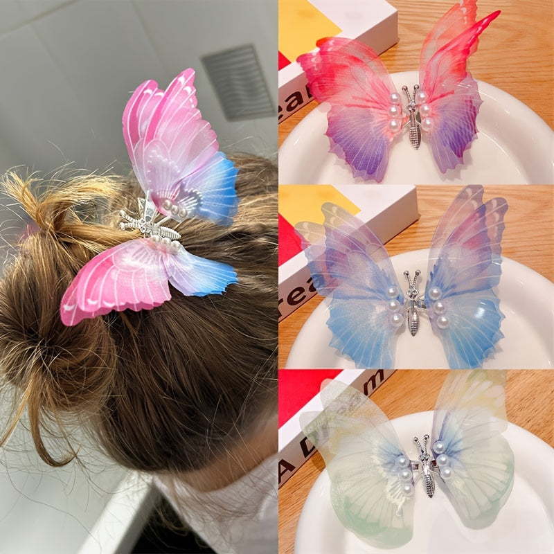 Butterfly Hair Clips for Baby Girls