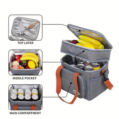 Insulated Lunch Bag for Work, Picnic, School, or Travel