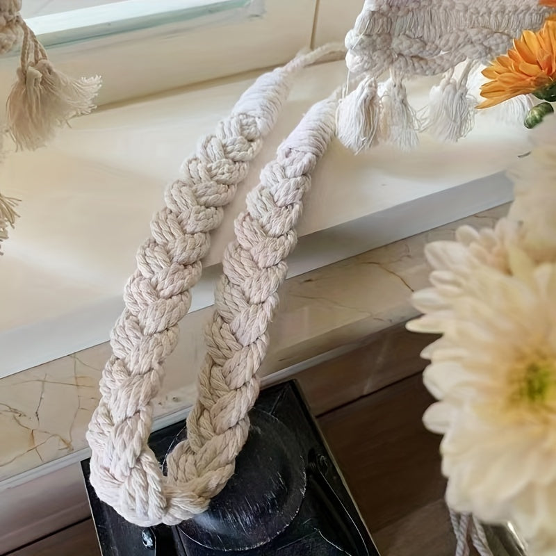 Bohemian Handwoven Twist Curtain Tieback