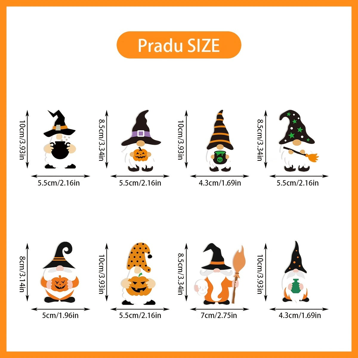 8pcs Halloween Hanging Decorations Pumpkin Bats Spider Themed Party Decor Toys