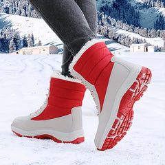 Faux Fur Lined Snow Boots - Keep Warm and Stylish