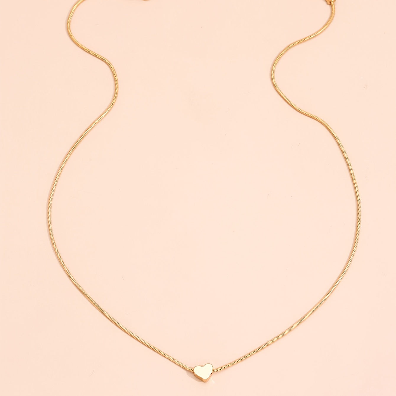 Love Heart Alloy Necklace For Women