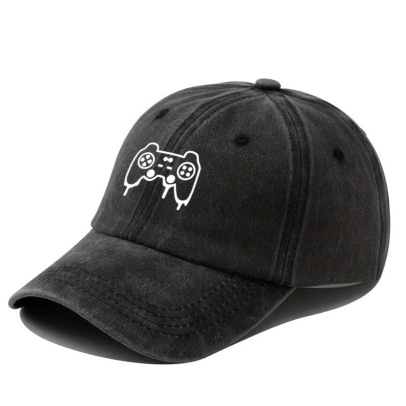 Game Console Printed Baseball Cap Vintage Dad Hat