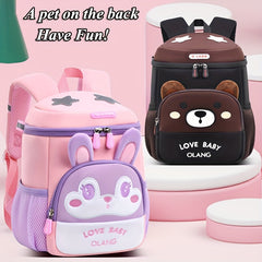 Kindergarten School Bag Girls Anti-lost Backpack Lightweight Spine Protection