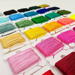 150pc Colorful Plastic Thread Spools Organizer Set with 24 Compartments