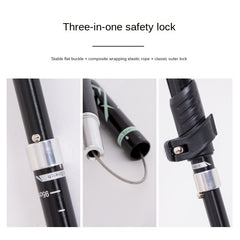 Aluminum Mountaineering Pole Folding Telescopic Walking Stick