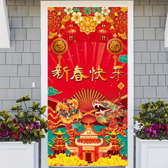 Chinese Year Door Banner Dragon Year Spring Decoration Supplies
