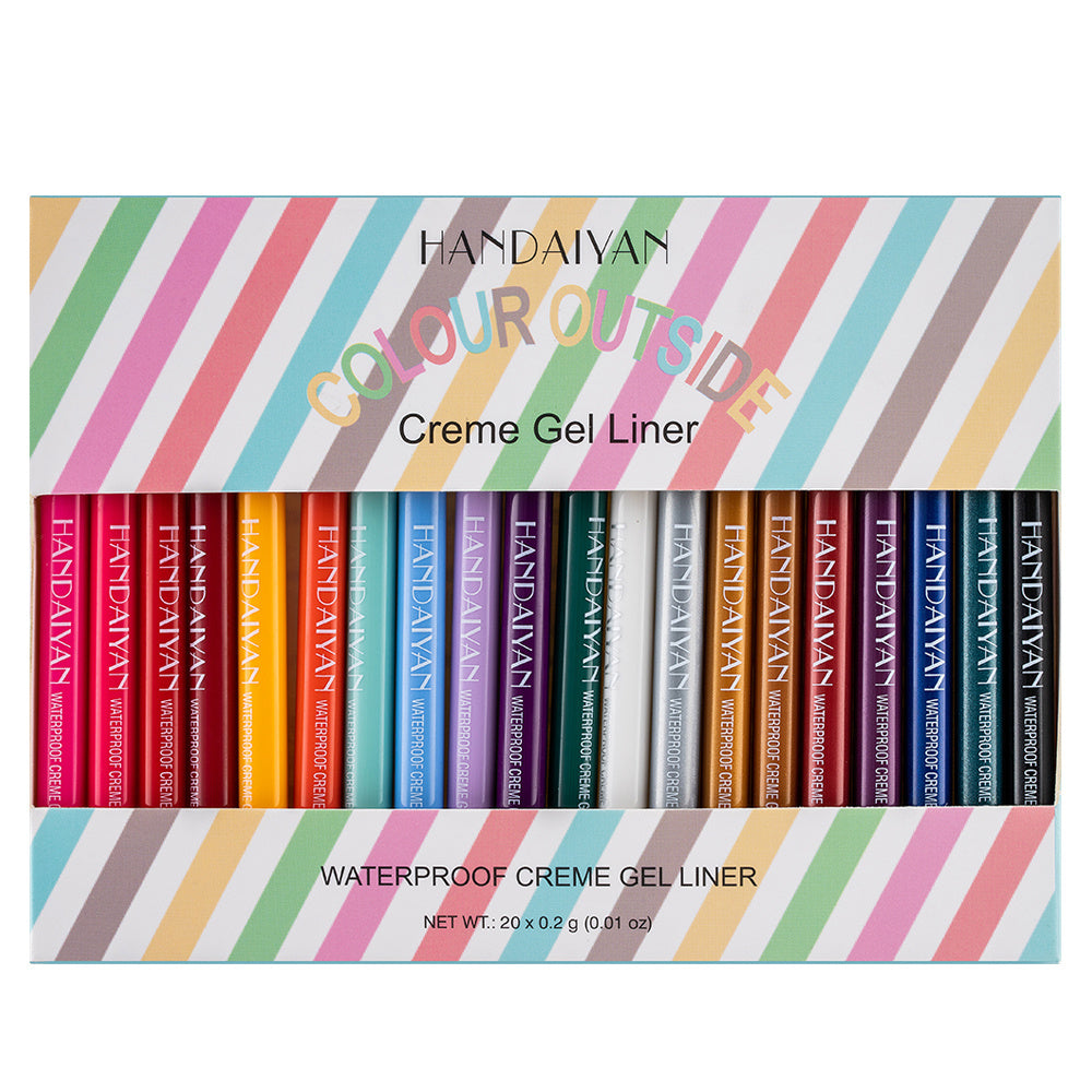 HANDAIYAN Waterproof Eye Liner Pencil Set Matte Long Lasting Eyeliners