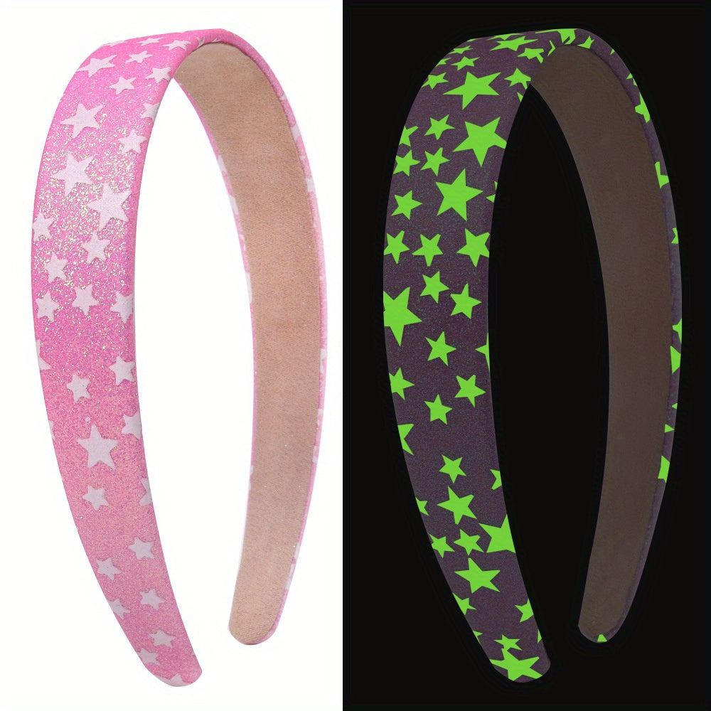 Y2K Gradient Headband Rainbow Glitter Unicorn Hair Band