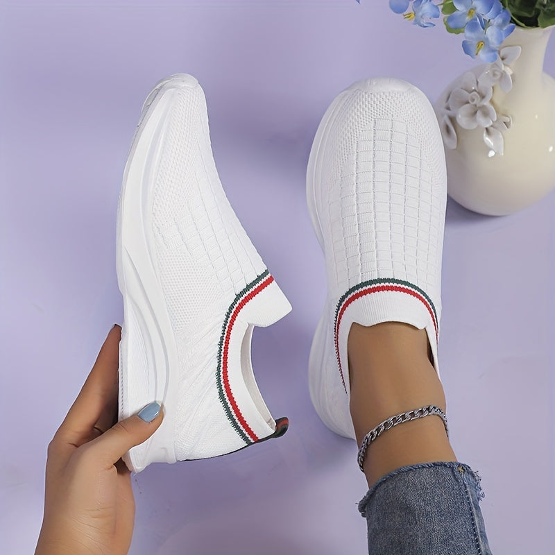 Women's Breathable Slip-On Sneakers Casual Outdoor Shoes Lightweight