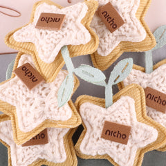 7pcs Pentagram Plush Hair Accessories Patches for Girls DIY Clothing Coat