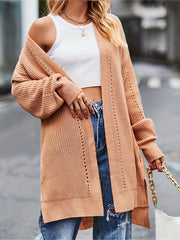 Casual Cardigan Open Front High Stretch Cardigan