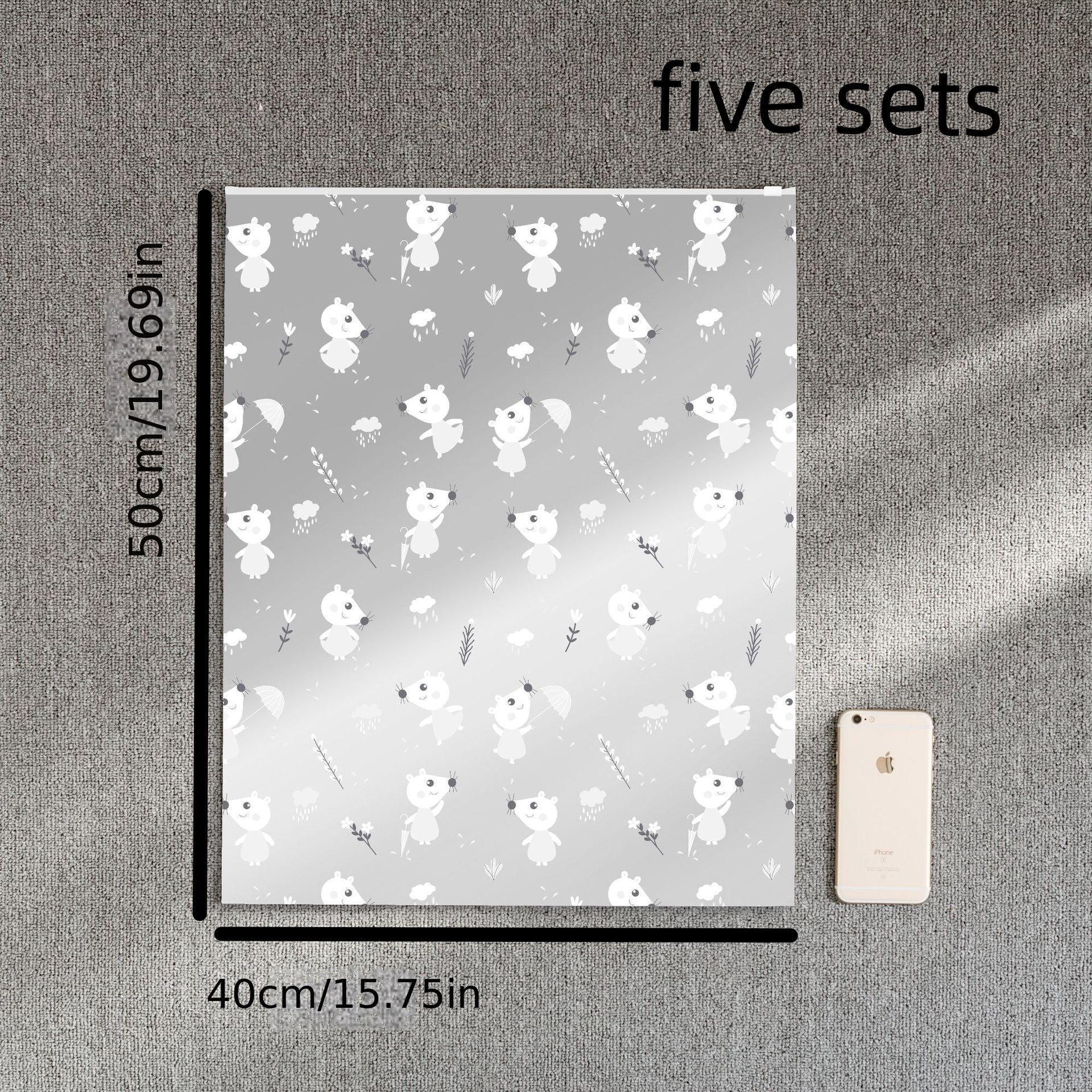 Zippered Sealing Storage Bag PE Classification Clothing Packing Bag