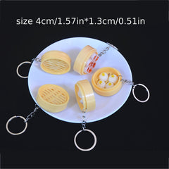 3pcs Food Steamer Key Chain Set Holiday Gift