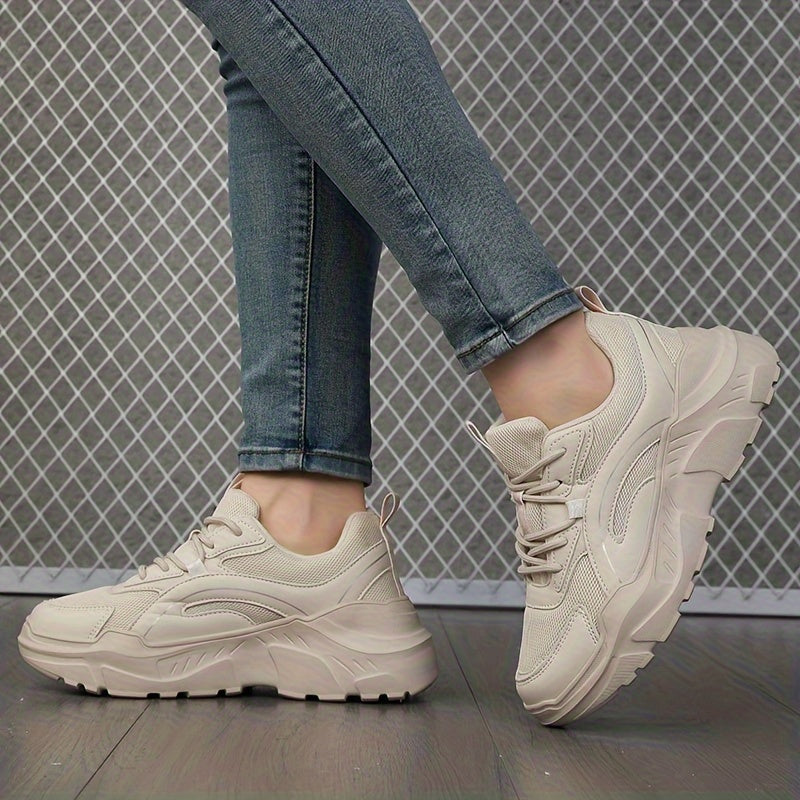 Lightweight Breathable Running Shoes Casual Shock Absorption Chunky Sneakers
