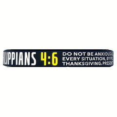 4pcs Letter Pattern Silicone Bracelet Waterproof Rubber Wristband