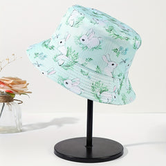 Easter Bunny Fisherman Hat Double Sided Small Fresh Unisex Basin Hat