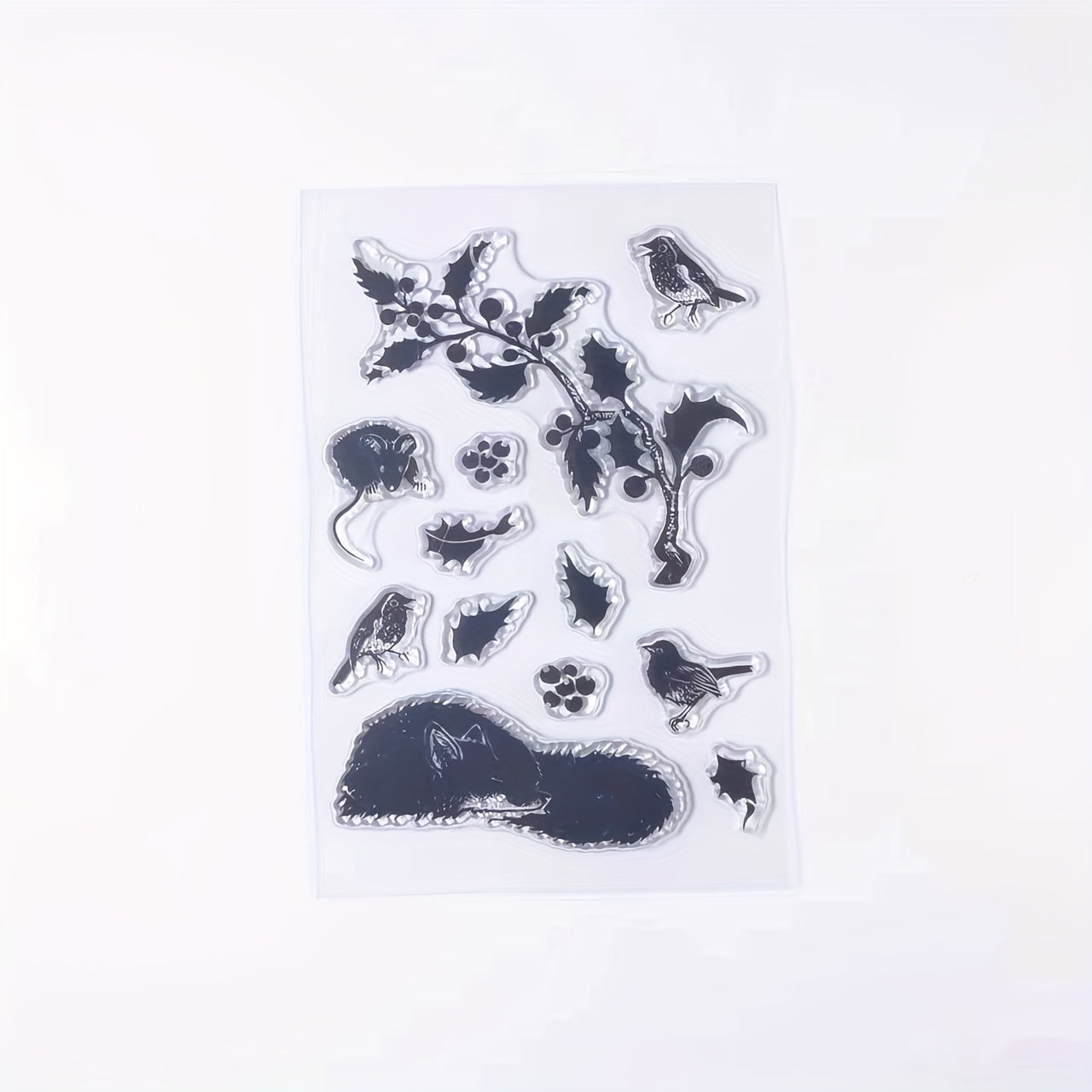 Branch Fox Bird Clear Stamps for Card Making Decorations DIY Scrapbook