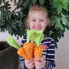 Easter Stuffed Carrots Photo Props for Newborn Photography