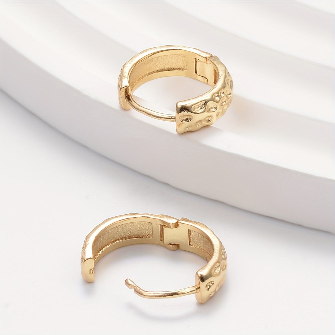 Irregular Concave Convex Earrings Vintage Party Jewelry for Women