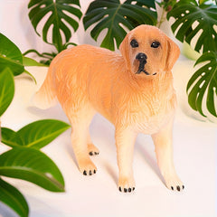 Realistic Golden Retriever Model Statue PVC Animal Figurine
