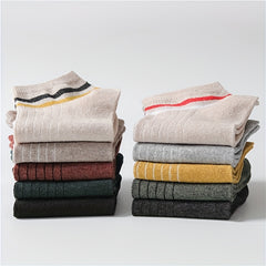 10 Pairs Striped Short Socks Soft & Lightweight Low Cut All
