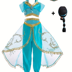 3pcs Girls Halloween Costume Princess Dress Up Cosplay Fancy Party Outfits