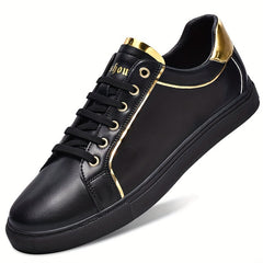 Men's Lace Up Skate Shoes Lightweight Comfy Non slip Sneakers