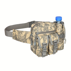 Outdoor Waist Bag with Water Bottle Holder
