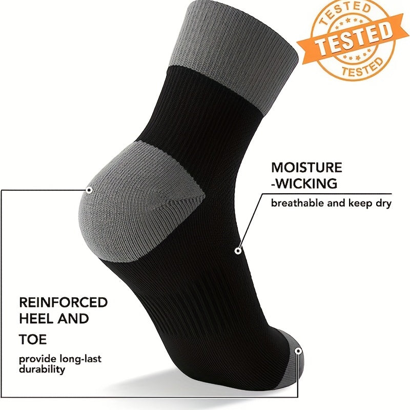 3 Pairs Athletic Running Socks Unisex Ankle Plantar Support