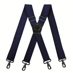 Heavy Duty Suspenders For Men Work Outdoor Motorbiking Skiing