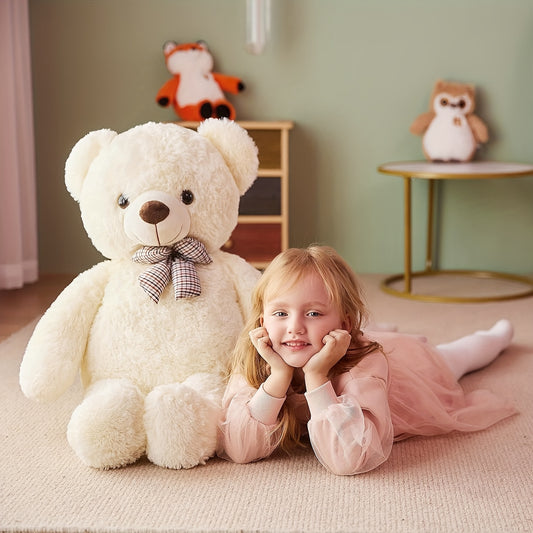 IKASA Giant Teddy Bear Plush Toy Soft Stuffed Animal for Bedroom or Gift