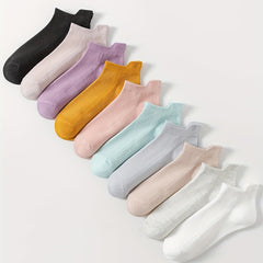 10 Pairs Comfy Ankle Socks Women's Stockings