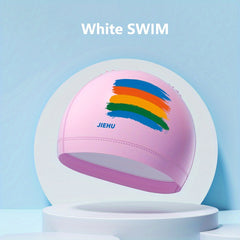 High Elastic Swimming Cap for Long Hair Adults with Comfortable Decor